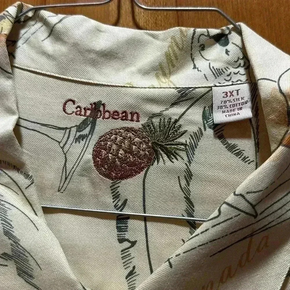 Men’s button-down silk shirt - Picture 5 of 5